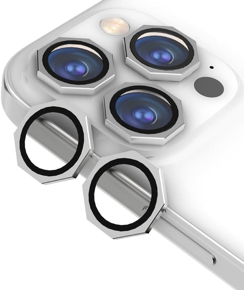 Premium Octagonal 9H Tempered Glass Camera Lens Protector for iPhone 11–17 Pro / Pro Max / Plus Precision Protection. Crystal Perfection