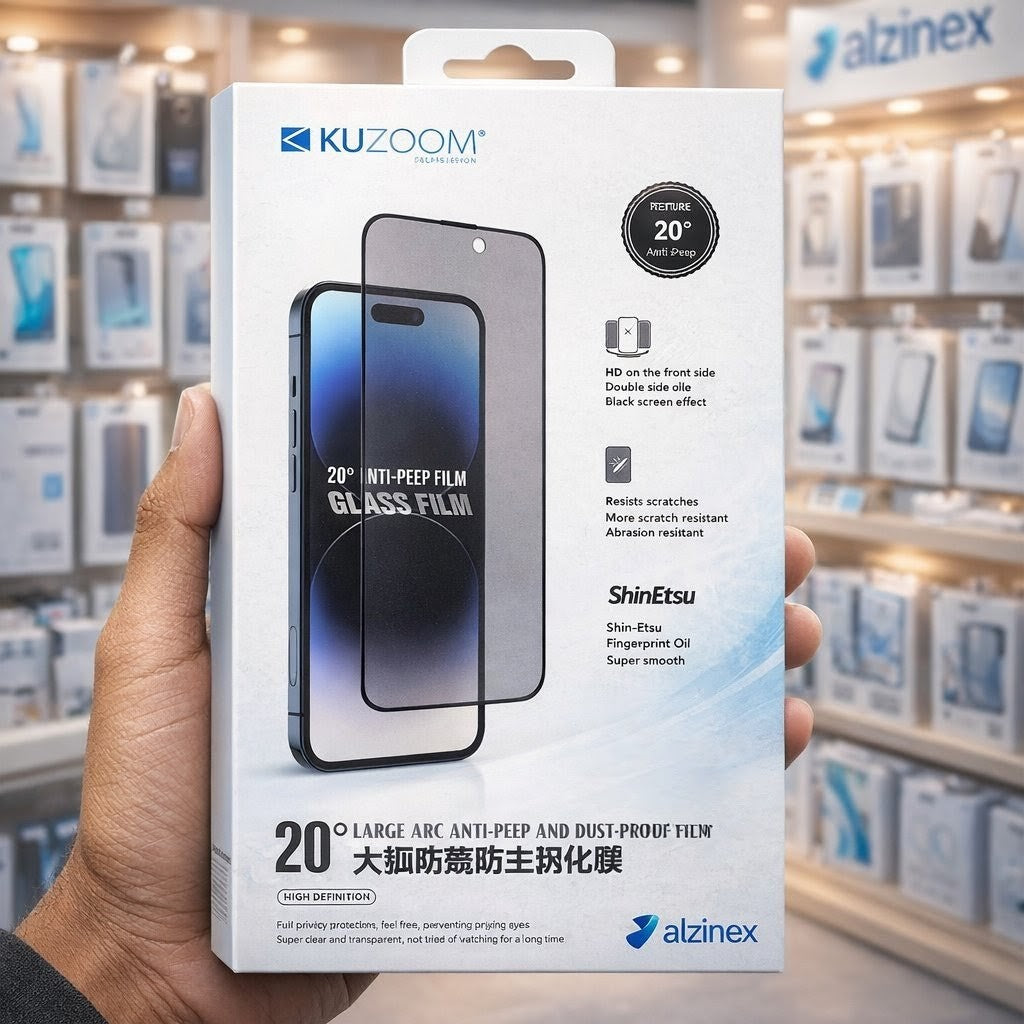 🛡️ KUZOOM Privacy Glass Screen Protector 📱iphone
