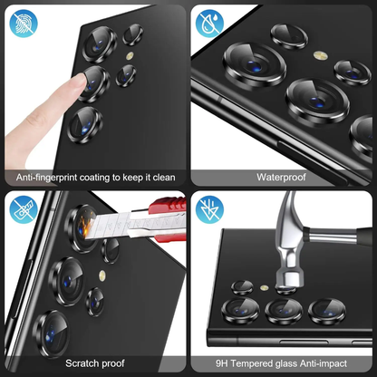 Samsung Galaxy Ultra 5G 5PCS Camera Lens Protector Rings Aluminium+Tempered Glass Scratch Resistant