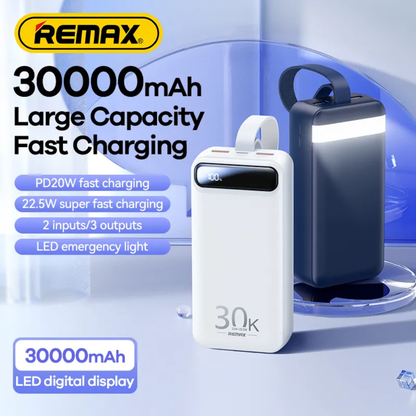 REMAX RPP-522 20W+22.5W PD+QC Powerbank 30000 Mah Portable Smart Multi-compatible Fast Charging Power Bank 30000mah  20000mah