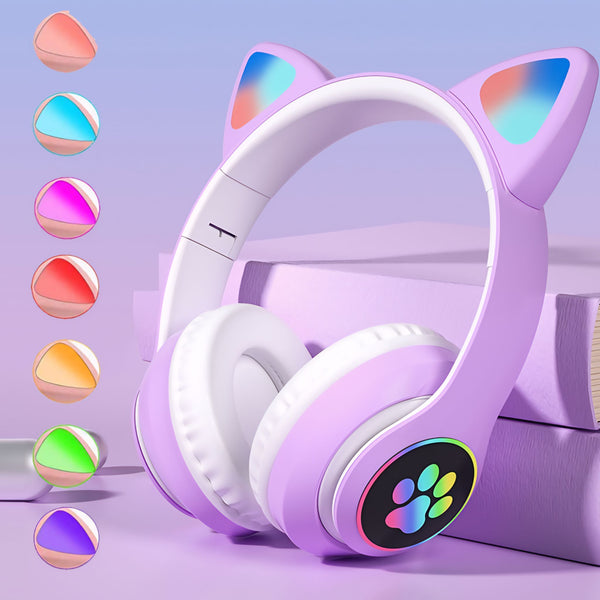 🎧💖STN-28 Glowing Cat Ear Wireless Headphones💖🎧