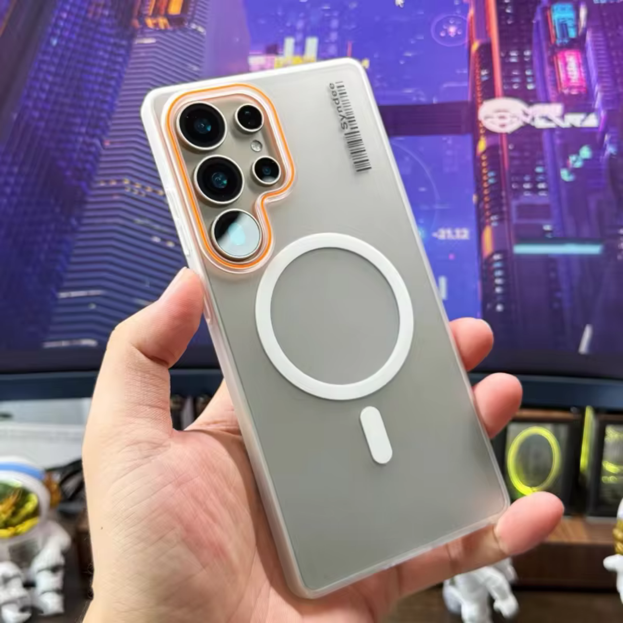 🔥 Magnetic Soft Sand Case for Galaxy S21/S25 Ultra ✨🧲