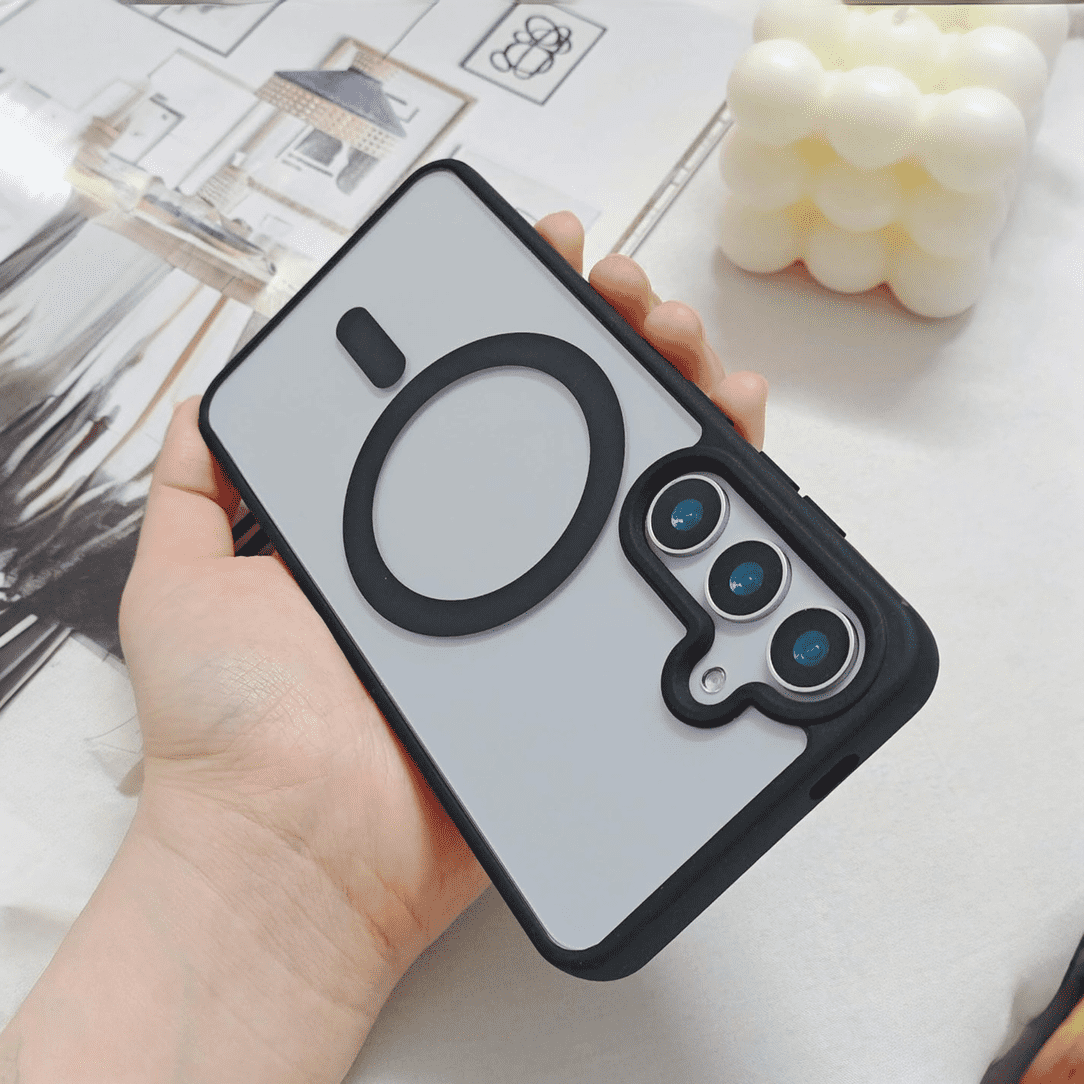 🔥 Premium Transparent Magnetic Ring Case for Samsung Galaxy S22 Ultra to S25 Ultra ✅ ৬ মাসের রিপ্লেসমেন্ট গ্যারান্টি