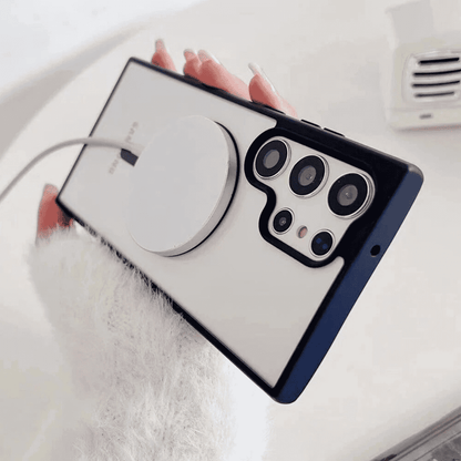 🔥 Premium Transparent Magnetic Ring Case for Samsung Galaxy S22 Ultra to S25 Ultra ✅ ৬ মাসের রিপ্লেসমেন্ট গ্যারান্টি