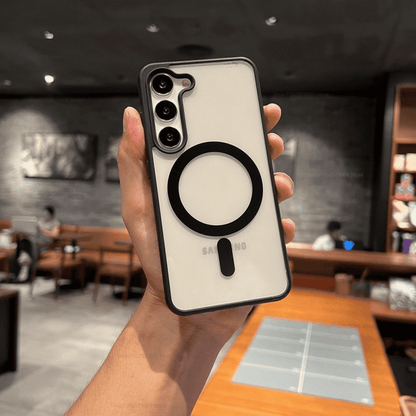 🔥 Premium Transparent Magnetic Ring Case for Samsung Galaxy S22 Ultra to S25 Ultra ✅ ৬ মাসের রিপ্লেসমেন্ট গ্যারান্টি