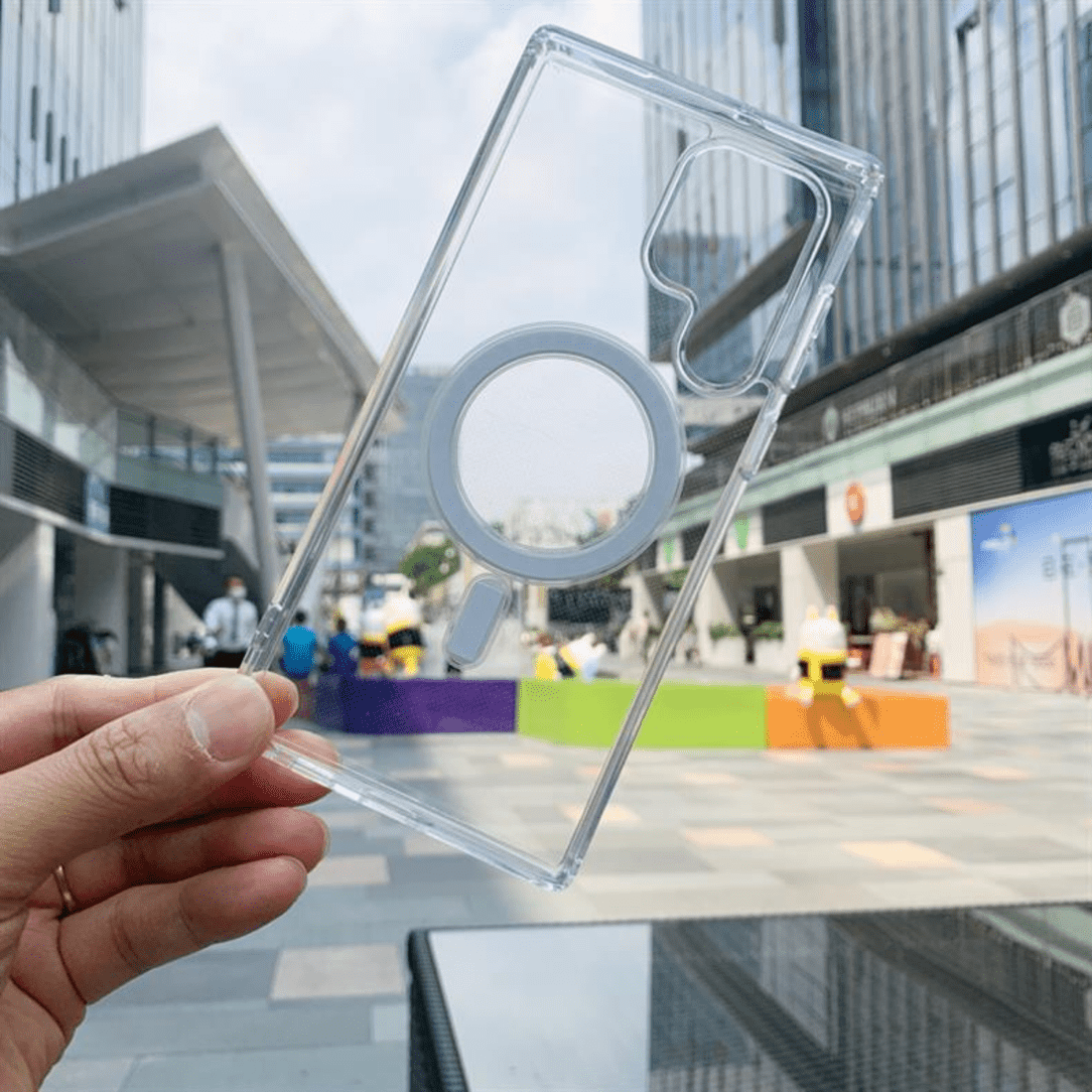 🔥 Premium Transparent Magnetic Ring Case for Samsung Galaxy S22 Ultra to S25 Ultra ✅ ৬ মাসের রিপ্লেসমেন্ট গ্যারান্টি