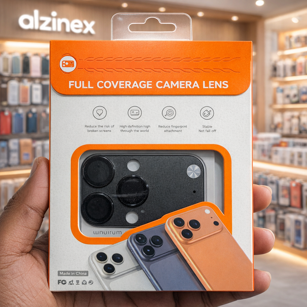 Premium Protection Stylish Look Crystal Clear Camera One-Piece Full-Coverage Camera Lens Protector