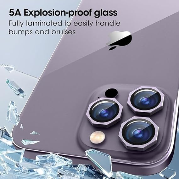 Premium Octagonal 9H Tempered Glass Camera Lens Protector for iPhone 11–17 Pro / Pro Max / Plus Precision Protection. Crystal Perfection