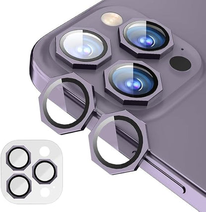 Premium Octagonal 9H Tempered Glass Camera Lens Protector for iPhone 11–17 Pro / Pro Max / Plus Precision Protection. Crystal Perfection