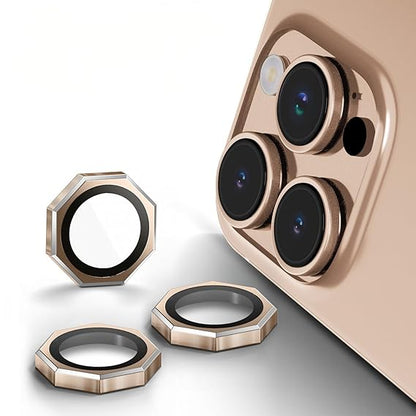 Premium Octagonal 9H Tempered Glass Camera Lens Protector for iPhone 11–17 Pro / Pro Max / Plus Precision Protection. Crystal Perfection