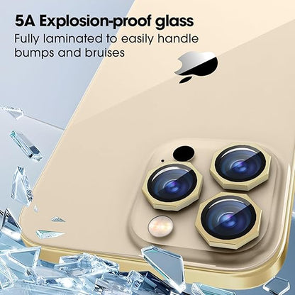 Premium Octagonal 9H Tempered Glass Camera Lens Protector for iPhone 11–17 Pro / Pro Max / Plus Precision Protection. Crystal Perfection