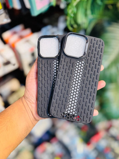 For Apple iPhone Luxury Soft Silicon Hollow Cooling Casing Cover