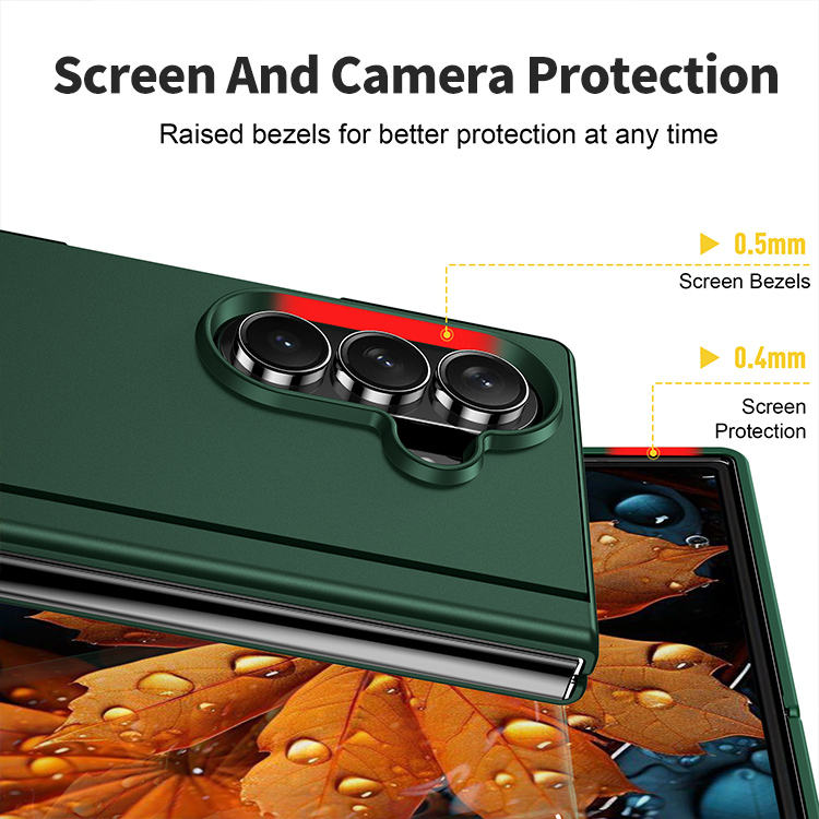 Fashion Cover for Samsung Zfold 3,4,5,6,7 Phone Case Folding FOLD3,4,5,6,7 PC Flip Stand 5G Anti Drop Protective Phone Case