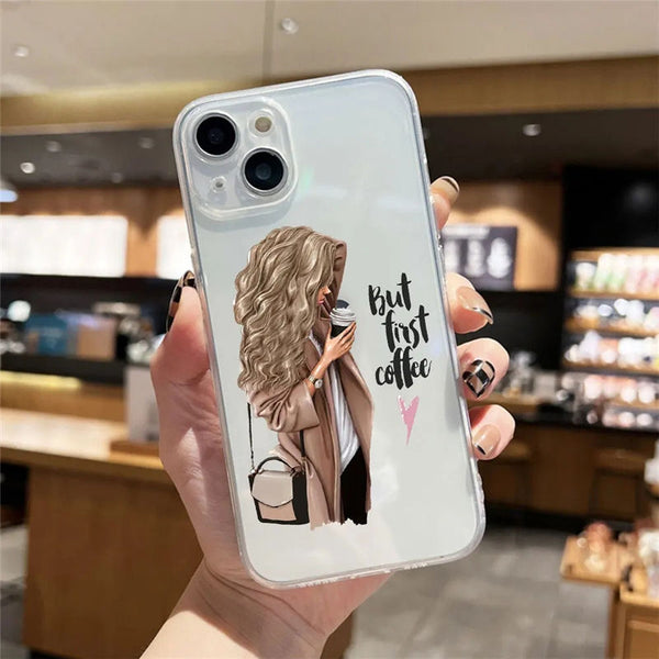 🌸 Cute Butterfly Princess Premium Glass Case 🌸