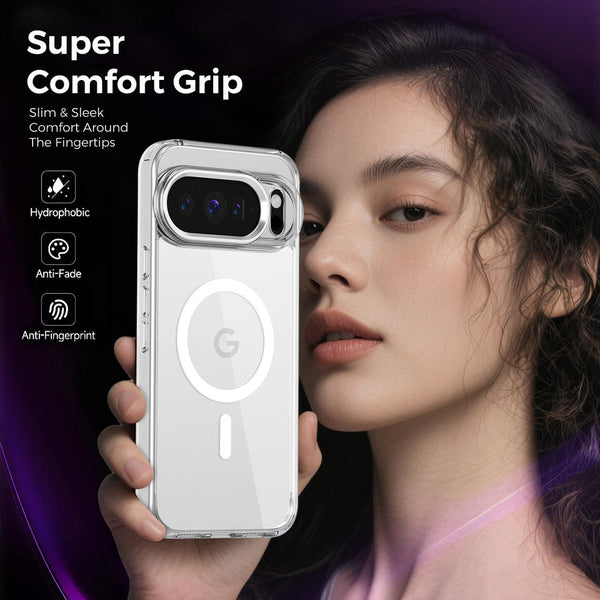 📱Magnetic Transparent TPU Shockproof Case for Google Pixel 6–Pixel 8 Pro