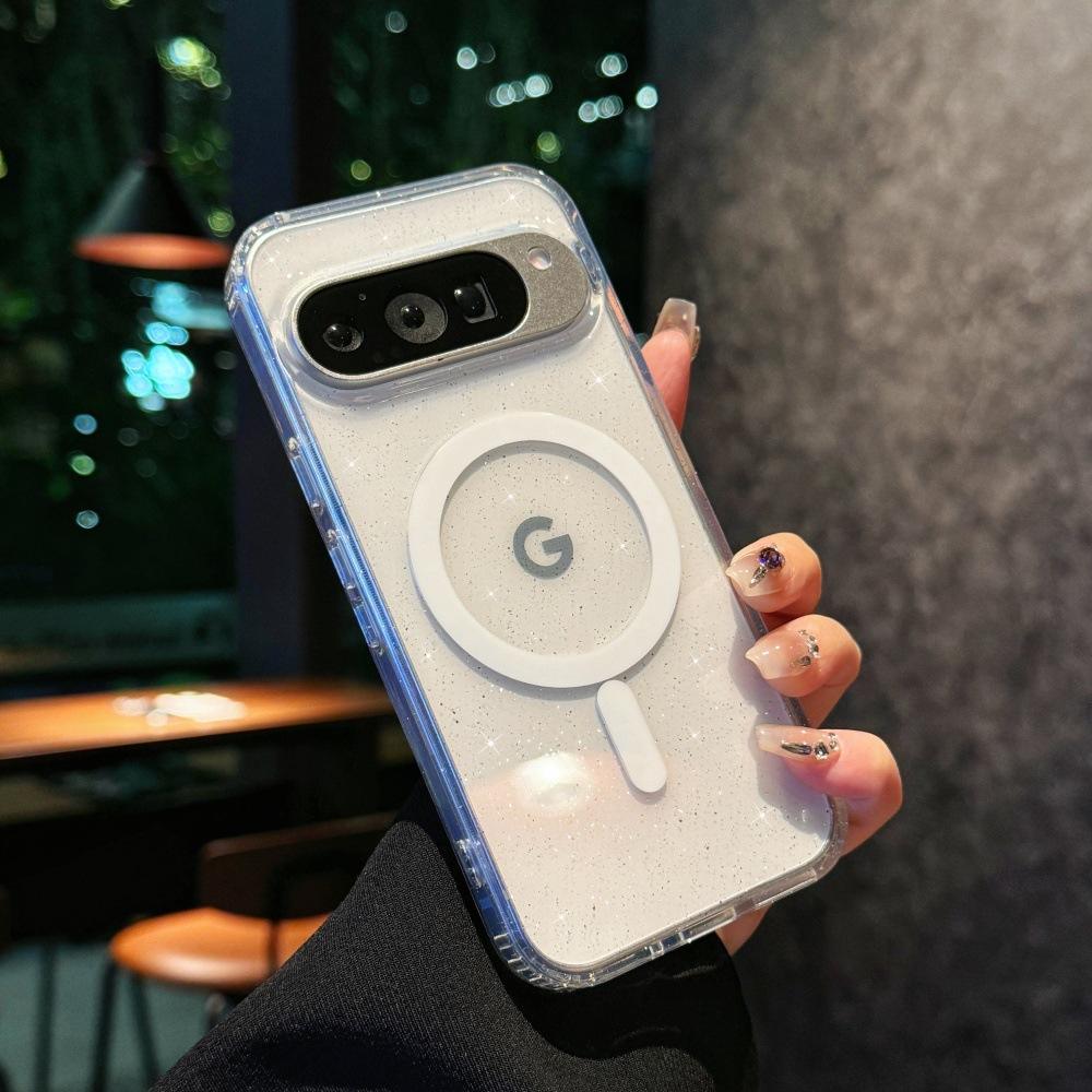 📱Magnetic Transparent TPU Shockproof Case for Google Pixel 6–Pixel 8 Pro