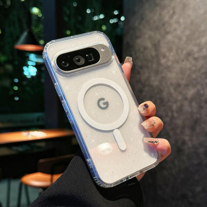 📱Magnetic Transparent TPU Shockproof Case for Google Pixel 6–Pixel 8 Pro