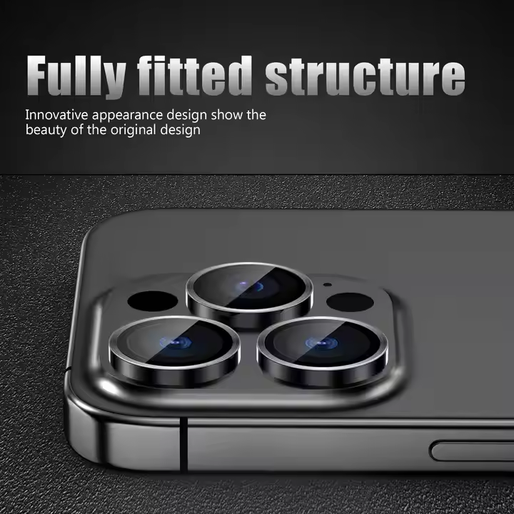 Black Diamond Glass Camera Protector | iPhone 11–16 Pro Series