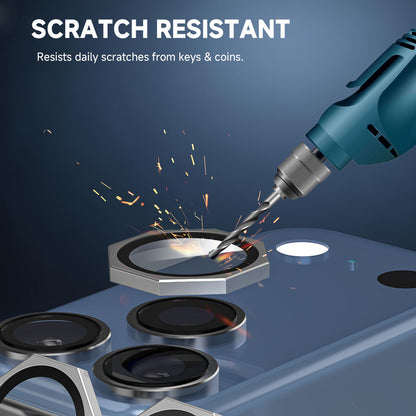 Premium Octagonal 9H Tempered Glass Camera Lens Protector for iPhone 11–17 Pro / Pro Max / Plus Precision Protection. Crystal Perfection