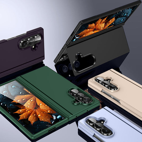 Fashion Cover for Samsung Zfold 3,4,5,6,7 Phone Case Folding FOLD3,4,5,6,7 PC Flip Stand 5G Anti Drop Protective Phone Case