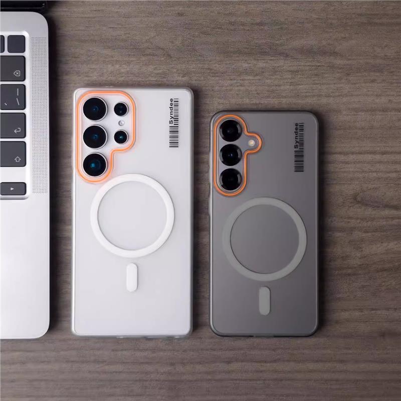 🔥 Magnetic Soft Sand Case for Galaxy S21/S25 Ultra ✨🧲