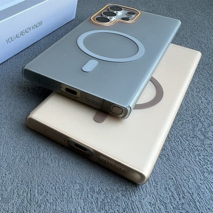 🔥 Magnetic Soft Sand Case for Galaxy S21/S25 Ultra ✨🧲