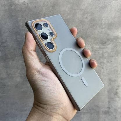 🔥 Magnetic Soft Sand Case for Galaxy S21/S25 Ultra ✨🧲