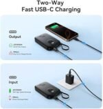 JR-PBF17/JR-PBF18 22.5W Powerbank Built in Type c/Lightning Cable 10000mAh Black - Image 3