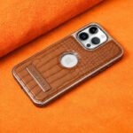 Luxury Crocodile Texture Leather Phone Case for iPhone 2026